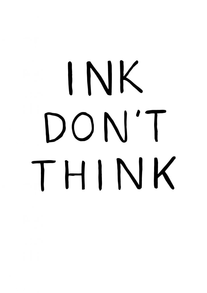 don't think